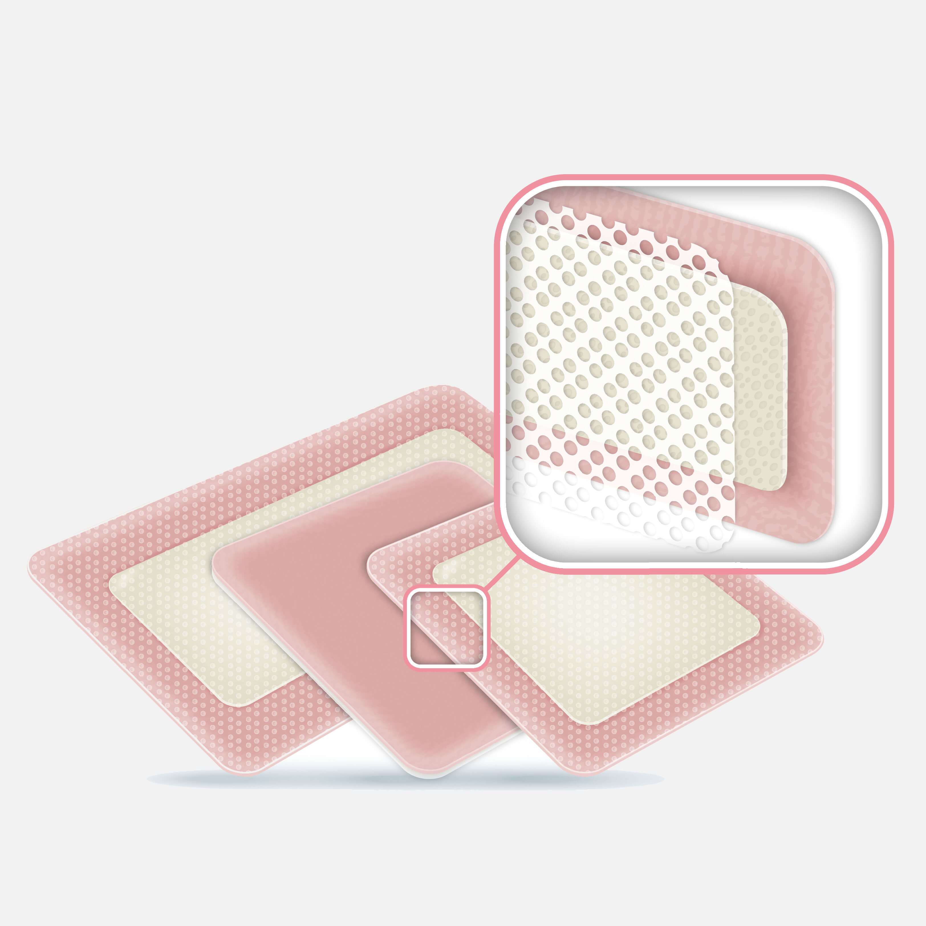 Silicone Foam Lite Dressing Wound Care Range ActivHeal Dressing